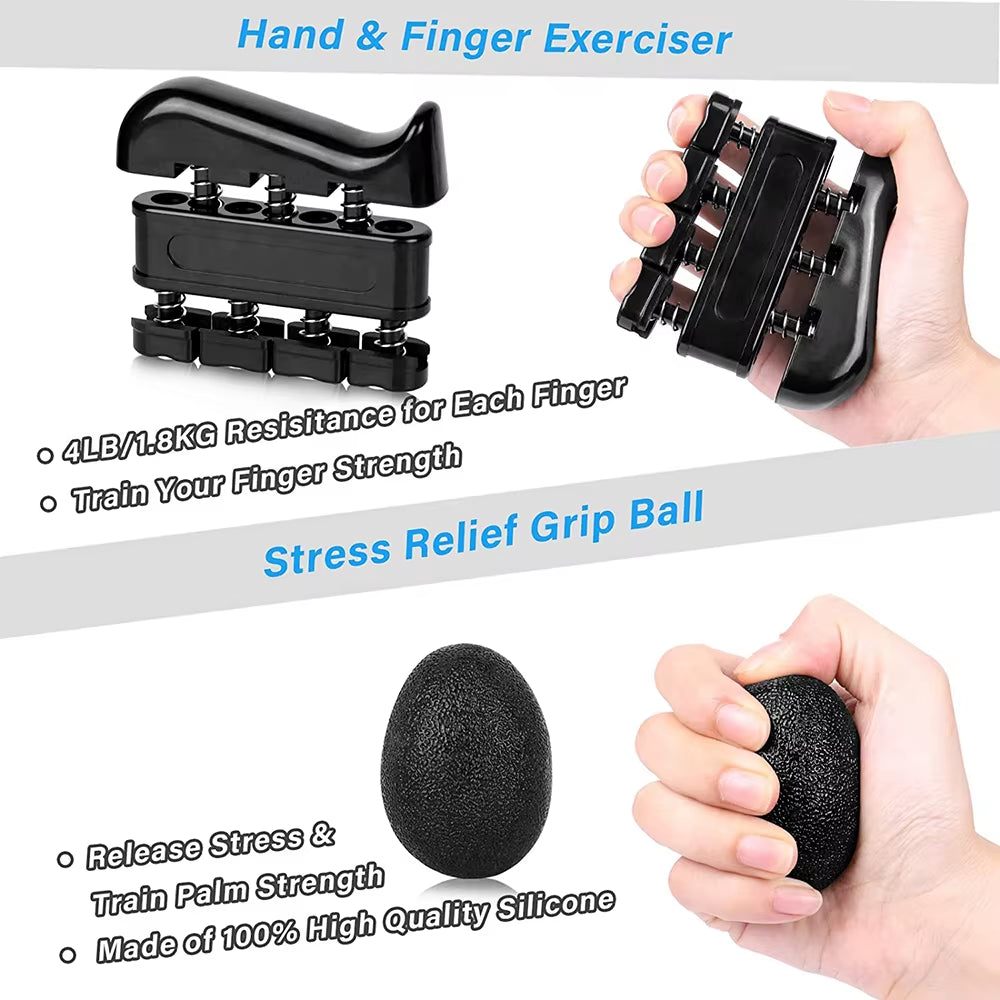 5-60Kg Adjustable Heavy Hand Gripper Fitness Hand Exerciser Grip Wrist Training Finger Gripper Hand Strengthener for Patient