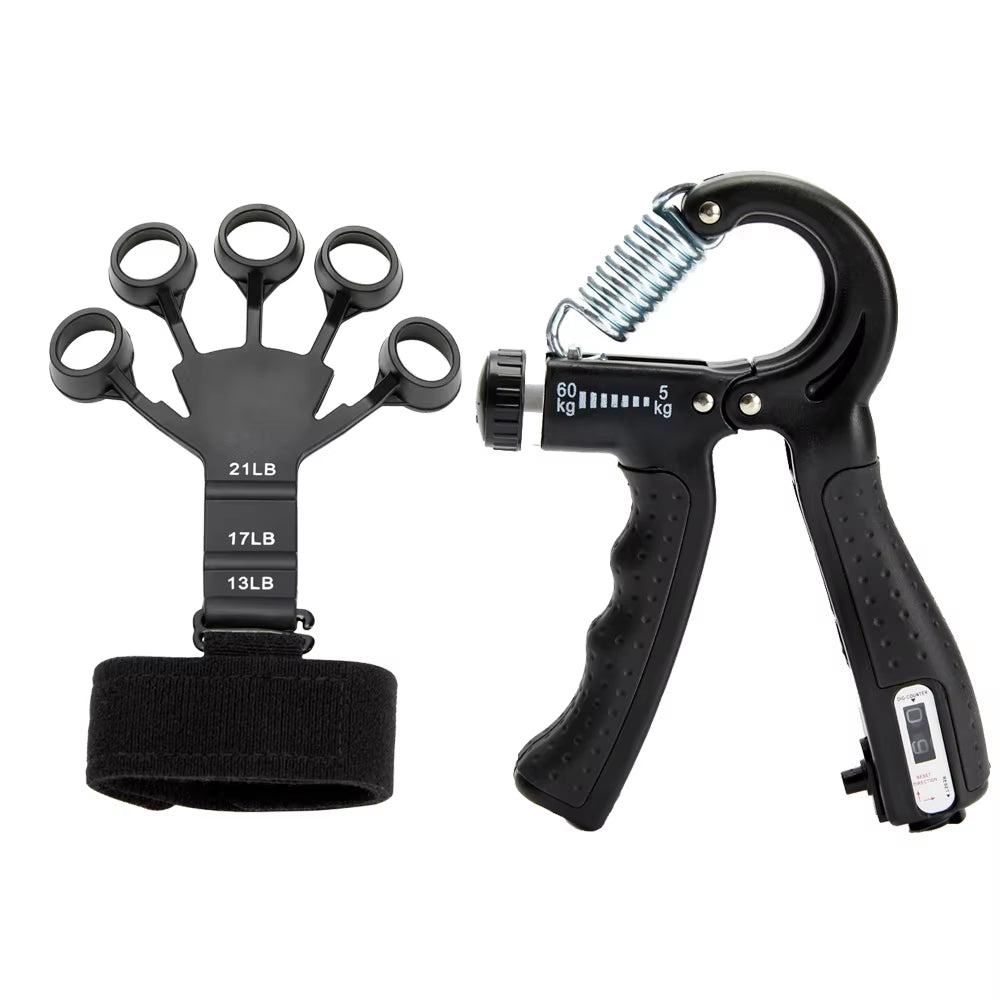 5-60Kg Adjustable Heavy Hand Gripper Fitness Hand Exerciser Grip Wrist Training Finger Gripper Hand Strengthener for Patient