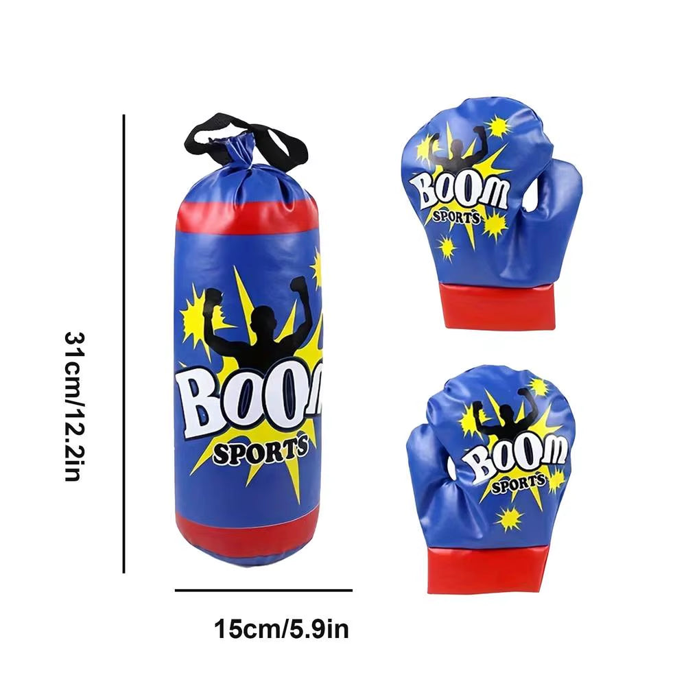 Boxing Bag for Kids Professional Kid Boxing Set with Gloves Sandbag Boxing Training Equipment for Kids Teens Practice Punching