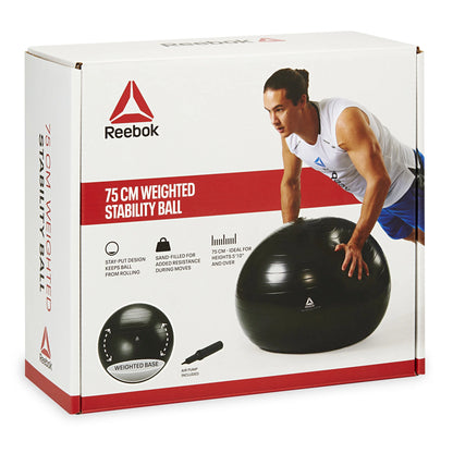 75Cm Large Weighted Stability Ball, Pump Included